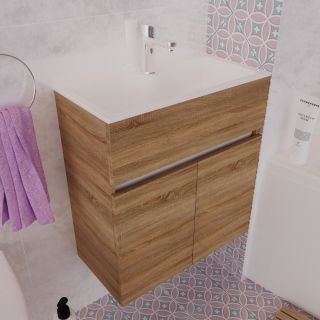 Тумба с раковиной 1MarKa Mira 60 дуб сонома  У75337